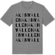 Mid Heather Gray t-shirt med Akinvallen ordlek t-shirt