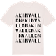 Vintage White t-shirt med Akinvallen ordlek t-shirt