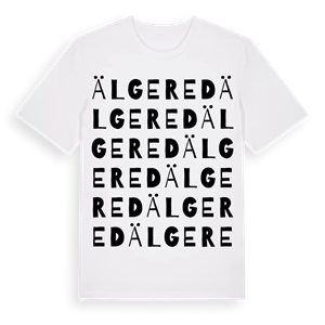 Älgered ordlek t-shirt – ekologisk bomull t-shirt från Pinshirt