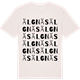 Vintage White t-shirt med Älgnäs ordlek t-shirt