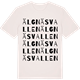 Vintage White t-shirt med Älgnäsvallen ordlek t-shirt