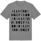 Mid Heather Gray t-shirt med Allmänninge fäbodar ordlek t-shirt