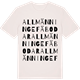 Vintage White t-shirt med Allmänninge fäbodar ordlek t-shirt