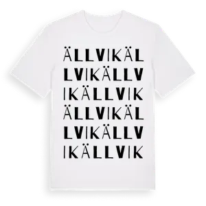 Ällvik ordlek t-shirt – ekologisk bomull t-shirt från Pinshirt