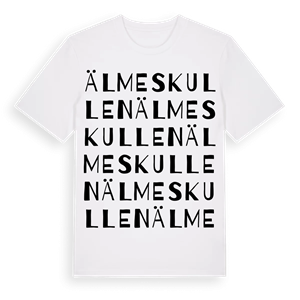 Älmeskullen ordlek t-shirt – ekologisk bomull t-shirt från Pinshirt