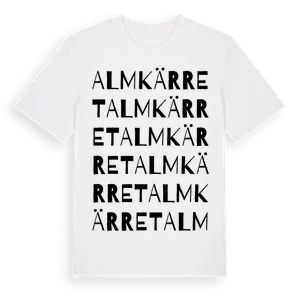 Almkärret ordlek t-shirt – ekologisk bomull t-shirt från Pinshirt