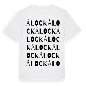 Ålock ordlek t-shirt – ekologisk bomull t-shirt från Pinshirt