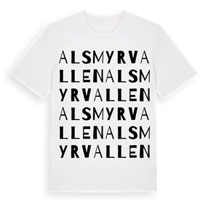 Alsmyrvallen ordlek t-shirt – ekologisk bomull t-shirt från Pinshirt