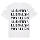 Alsmyrvallen ordlek t-shirt