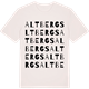Vintage White t-shirt med Altbergs ordlek t-shirt