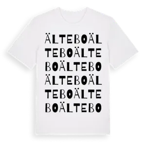 Ältebo ordlek t-shirt – ekologisk bomull t-shirt från Pinshirt