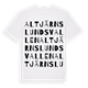 Altjärnslundsvallen ordlek t-shirt