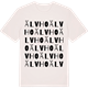 Vintage White t-shirt med Älvho ordlek t-shirt