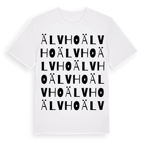 Älvho ordlek t-shirt – ekologisk bomull t-shirt från Pinshirt