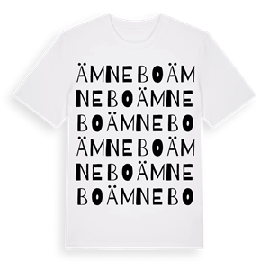 Ämnebo ordlek t-shirt – ekologisk bomull t-shirt från Pinshirt