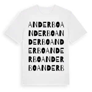 Anderbo ordlek t-shirt – ekologisk bomull t-shirt från Pinshirt