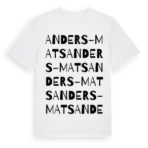 Anders-Mats ordlek t-shirt – ekologisk bomull t-shirt från Pinshirt