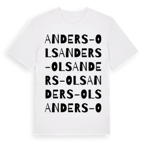 Anders-Ols ordlek t-shirt – ekologisk bomull t-shirt från Pinshirt