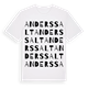 White t-shirt med Anders Salt ordlek t-shirt