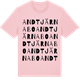 Pink Cotton t-shirt med Andtjärnabo ordlek t-shirt