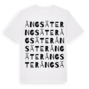 Ångsäter ordlek t-shirt – ekologisk bomull t-shirt från Pinshirt