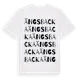 White t-shirt med Ängsbacka ordlek t-shirt
