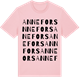 Pink Cotton t-shirt med Annefors ordlek t-shirt
