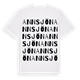 White t-shirt med Annsjön ordlek t-shirt