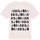Vintage White t-shirt med Annsjön ordlek t-shirt
