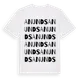White t-shirt med Anunds ordlek t-shirt