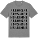 Mid Heather Gray t-shirt med Arboms ordlek t-shirt