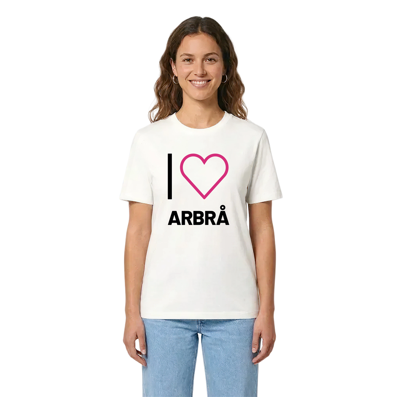 Jag älskar Arbrå t-shirt stort tryck i miljö