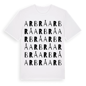 Arbrå ordlek t-shirt – ekologisk bomull t-shirt från Pinshirt