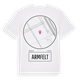 White t-shirt med Armfelt t-shirt
