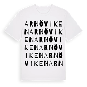Arnöviken ordlek t-shirt – ekologisk bomull t-shirt från Pinshirt