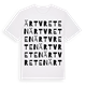 White t-shirt med Ärtvreten ordlek t-shirt