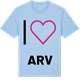 Blue Soul t-shirt med Jag älskar Arv t-shirt stort tryck