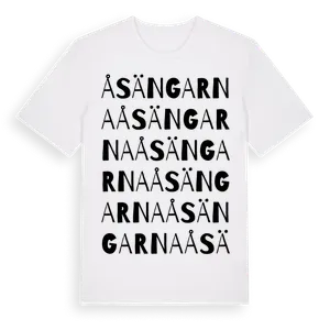 Åsängarna ordlek t-shirt – ekologisk bomull t-shirt från Pinshirt