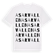 Asarvallen ordlek t-shirt
