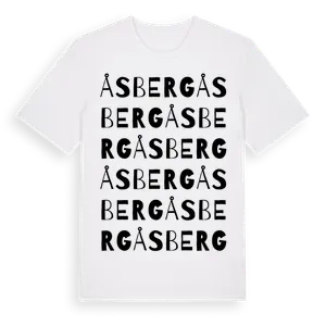 Åsberg ordlek t-shirt – ekologisk bomull t-shirt från Pinshirt