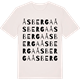 Vintage White t-shirt med Åsberga ordlek t-shirt