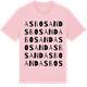 Pink Cotton t-shirt med Asbosand ordlek t-shirt