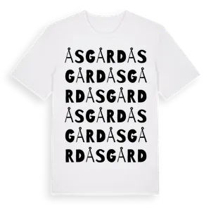 Åsgård ordlek t-shirt – ekologisk bomull t-shirt från Pinshirt