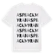 White t-shirt med Aspbackmyran ordlek t-shirt