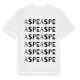 White t-shirt med Aspe ordlek t-shirt