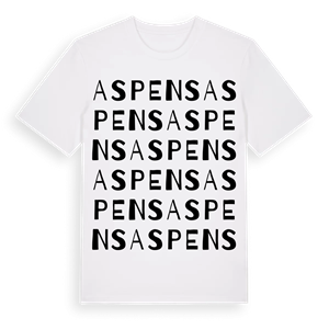 Aspens ordlek t-shirt – ekologisk bomull t-shirt från Pinshirt