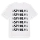 White t-shirt med Aspholma ordlek t-shirt