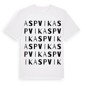 Aspvik ordlek t-shirt – ekologisk bomull t-shirt från Pinshirt