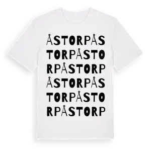 Åstorp ordlek t-shirt – ekologisk bomull t-shirt från Pinshirt