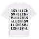 White t-shirt med Åsvallen ordlek t-shirt